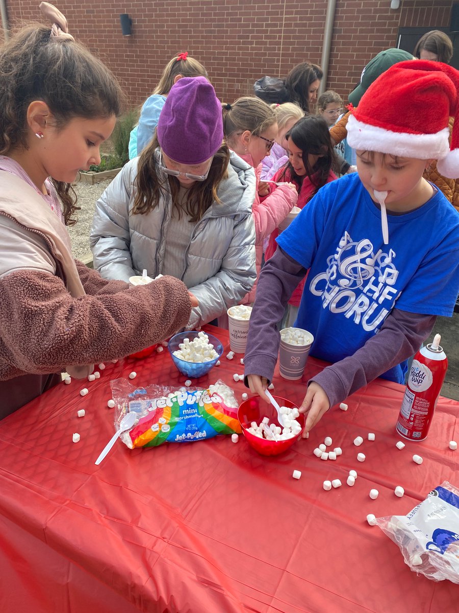 What do we do after singing “Hot Chocolate” at the chorus concert? Have a hot chocolate party, of course! #fcsmusic #chorus <a href="/koperniak/">Matt Koperniak</a> @kpcooke <a href="/FCS_HFE_AP/">Lori Dunagan,HeardsFerryElemAP</a> <a href="/HFEagleAlliance/">HFE Eagle Alliance</a>