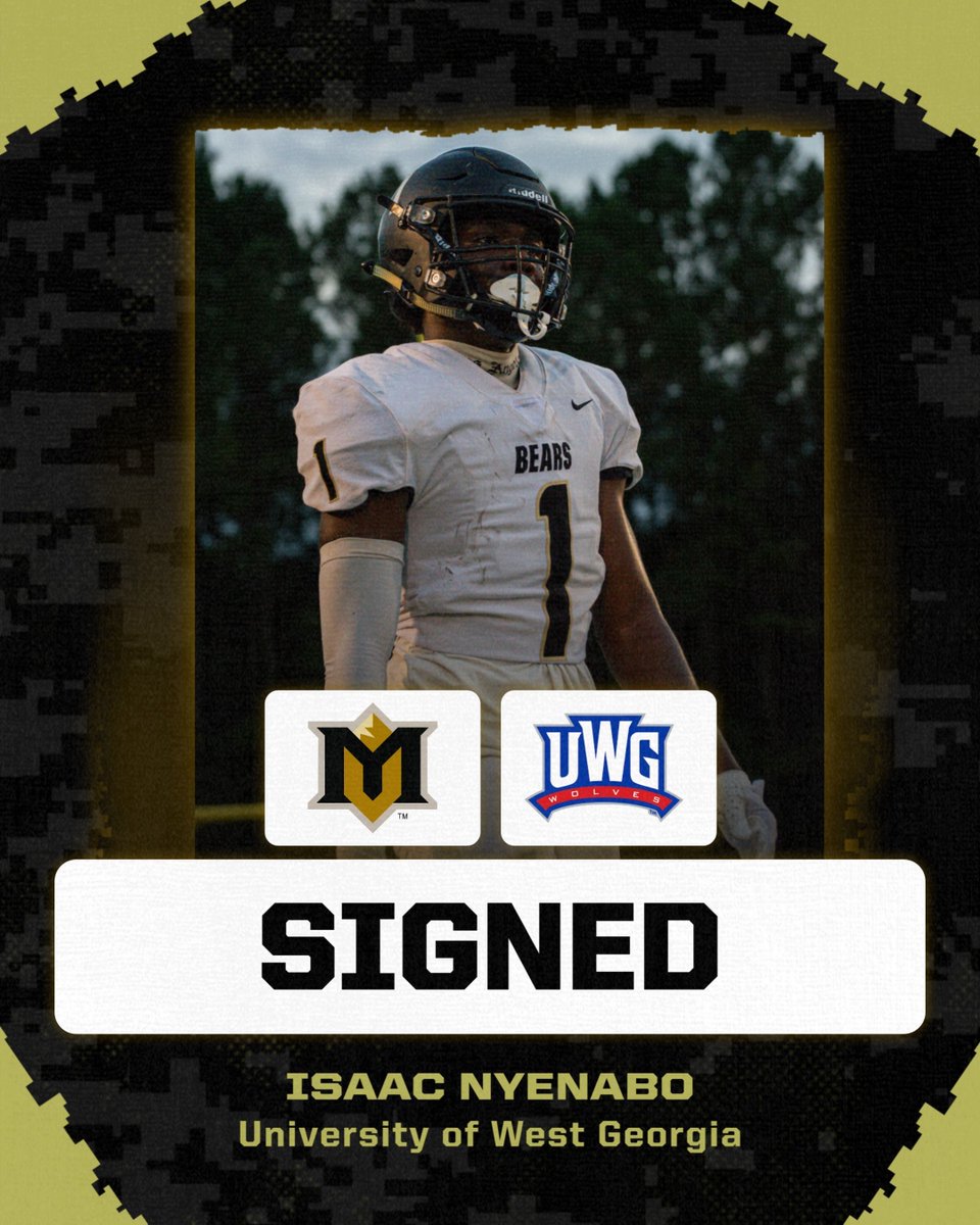 Mountain View Bears Football (@mvfootballbears) on Twitter photo Congratulations to Orville and Isaac on Committing and Signing to the University of West Georgia! They will do an amazing job representing the Mountain View Community! 
#GoBears Congratulations to Orville and Isaac on Committing and Signing to the University of West Georgia! They will do an amazing job representing the Mountain View Community! 
#GoBears