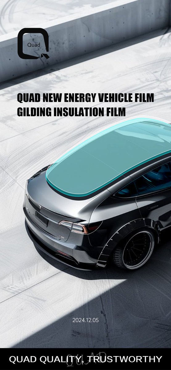 film_quad's tweet photo. QUAD NEW ENERGY VEHICLE FILM
GILDING INSULATION FILM
Quad II Gilding sunroof film
Quad Quality, Worthy Reliable
#quadfilm #carfilm #carppf #colorppf #carwrap #autowrap #newenergycar #gildinginsulationfilm #colorwrap #ppf #windowtint #paintprotectionfilm #carprotection #sunprotect https://t.co/eiT35x8o6G