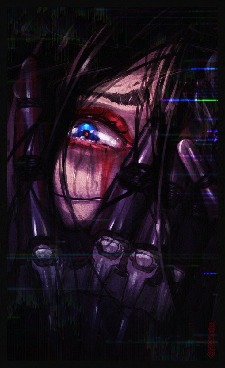 Zabishiki's tweet photo. “The red eye beyond the gate showed me, no, touched me… poisoned me.”

#SIGNALIS https://t.co/6d4xlJaJ9n