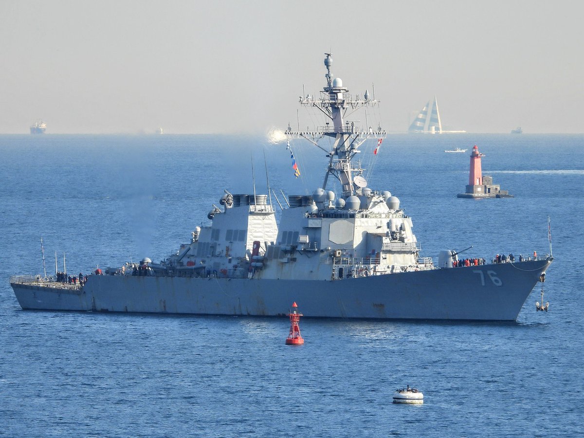 WarshipCam's tweet photo. USS Higgins (DDG 76) Arleigh Burke-class Flight II guided missile destroyer coming into Yokosuka, Japan - December 5, 2024 #usshiggins #ddg76
SRC: TW-@HNlEHupY4Nr6hRM https://t.co/sGgMNZS9Sm