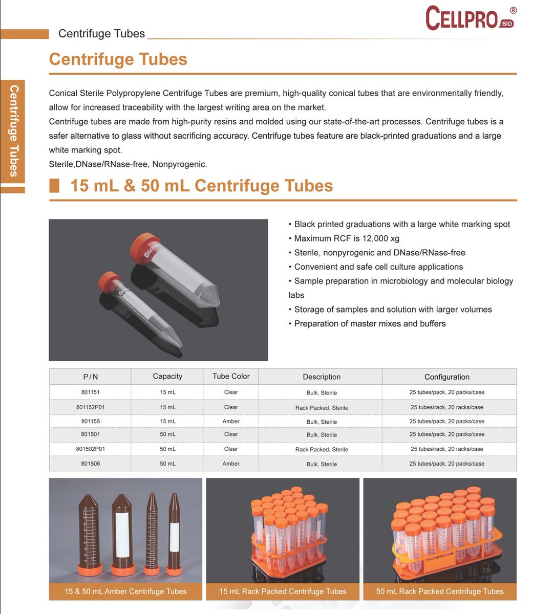 Limei_Xu1028's tweet image. 15/50 mL #CentrifugeTubes, Clear or Amber tube, Bulk or Rack packaging
#Centrifuge