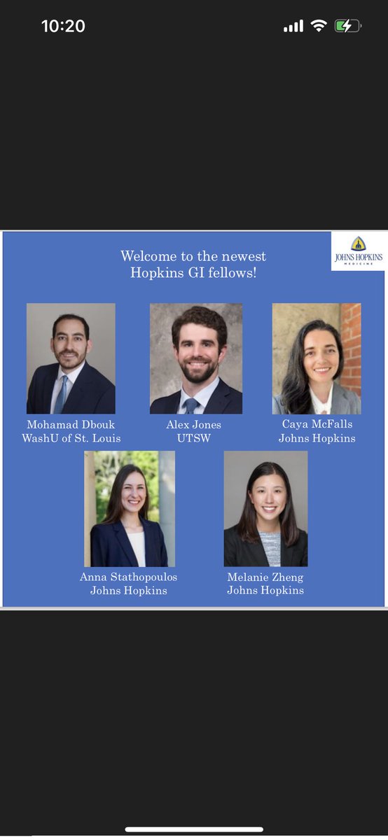 Michelle Ma MD (@michellemamd) on Twitter photo Thrilled to welcome this phenomenally talented group of budding gastroenterologists/hepatologists to <a href="/HopkinsGIHep/">Johns Hopkins Gastroenterology & Hepatology</a>!!
Welcome to the party πππ
#MedTwitter #GITwitter #livertwitter Thrilled to welcome this phenomenally talented group of budding gastroenterologists/hepatologists to <a href="/HopkinsGIHep/">Johns Hopkins Gastroenterology & Hepatology</a>!!
Welcome to the party πππ
#MedTwitter #GITwitter #livertwitter