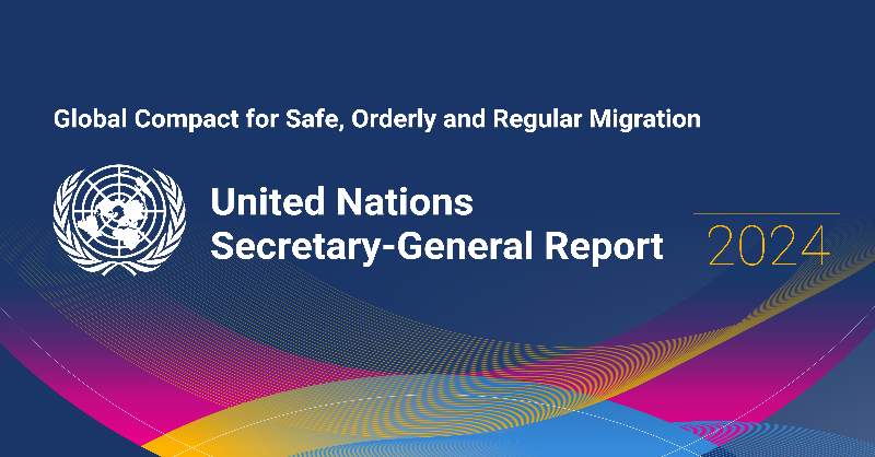 UNMigNetwork's tweet photo. Migrant deaths are a preventable tragedy. Since 2014, 70,000 lives have been lost, 2023 being the deadliest year on record.

The UN Secretary-General’s 2024 GCM report offers concrete recommendations to enhance humanitarian assistance and protect migrants. 

Find the report ⬇️