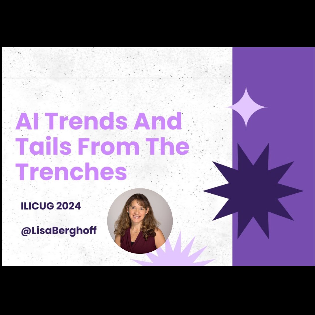It was such an honor to be invited to speak at the ILICUG Conference. Exciting things on the horizon. Thank you for having me!