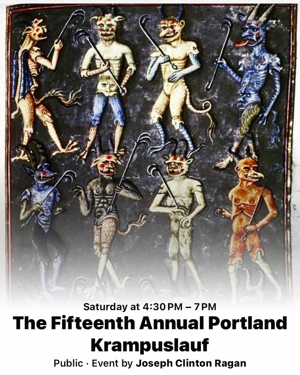 Looking forward to the annual Krampus parade this weekend with <a href="/MolotovLitZine/">The Molotov Cocktail</a>, two days after Krampusnacht! #krampus #krampusnacht #krampuslauf