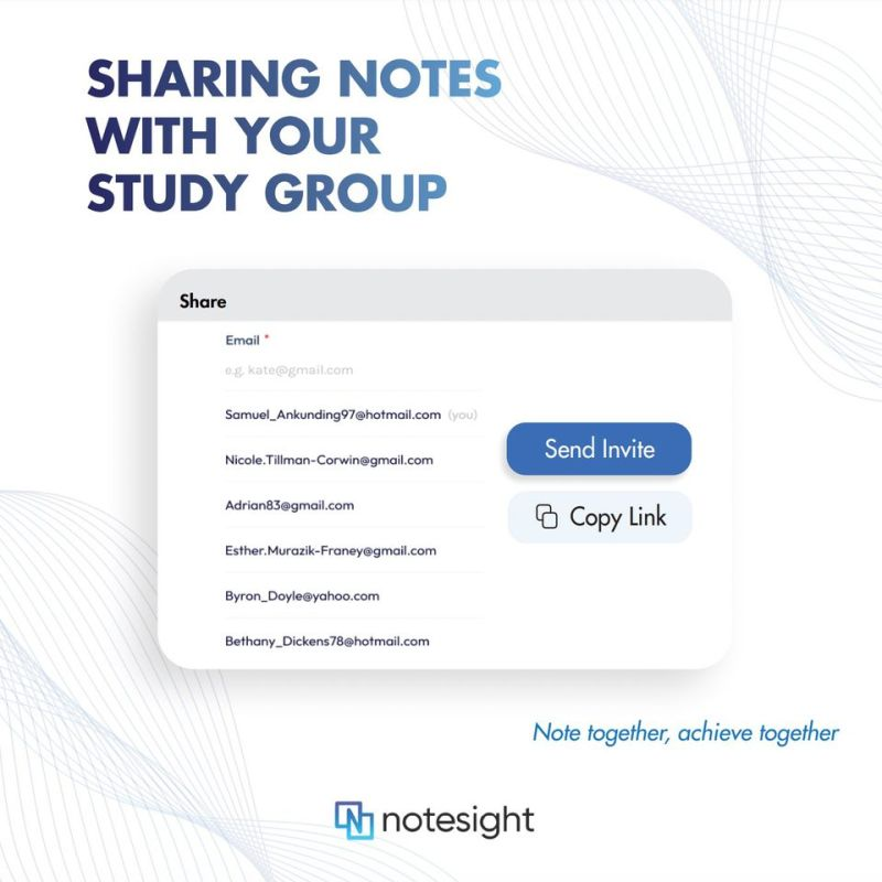 NoteSightAI's tweet photo. Studying for finals? Make it easier by sharing your Notesight notes with friends!📚

✨Collaborate, compare, &amp; help each other out to ace your exams together!

💡Share your success, try Notesight for FREE!
👉https://t.co/Rj2nqjW40X

#StudySupport #studytech #StudyAbroad #ChatGPT https://t.co/b50wOM0FMC