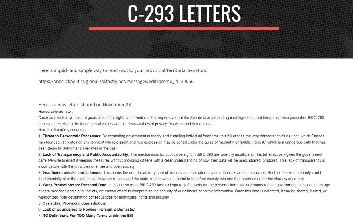 ShareawareCdn's tweet photo. #BREAKING BILL #C293 HAS PASSED
2nd READING IN SENATE
NO HEARINGS
NO COMMITTEE
IT IS THE SENATES INTENTION TO PASS THIS BILL
@WhatsUpCanadian @Martyupnorth_2 @Concern70732755 @newstart_2024
@OdessaOrlewicz
https://t.co/hf8VdkH3pe https://t.co/UEYUQpeZj7
