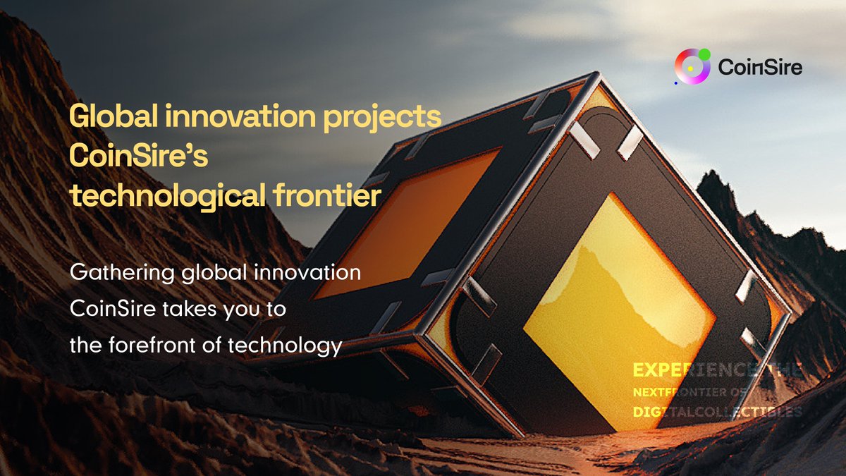 sirecoin0's tweet photo. Global innovative projects gather together, and the forefront of science and technology leads the future!
Together with SIRE, we will enter the forefront of science and technology, open a new chapter of global innovative investment, and grasp the future wealth opportunities! https://t.co/lv9fCaGrAu