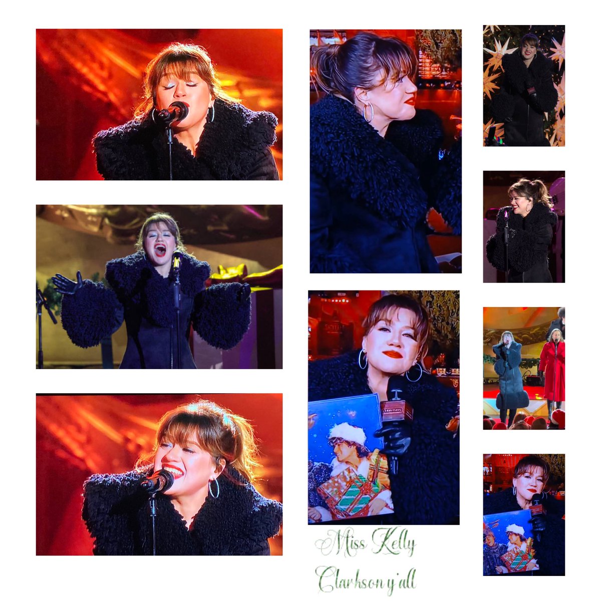 AmyElden's tweet image. … ✨✨✨✨✨✨✨✨✨✨

#KellyClarkson #Rockefellercenter #Rockefellercentertreelighting #NY #mother #KC #queenKC #queenkelly #2024 … ❤️❤️❤️ #lovemother 

@kellyclarkson 

Pics I took from the videos my lovely and ever so kind friends over seas sent to me … ❤️❤️ in true “Amy…