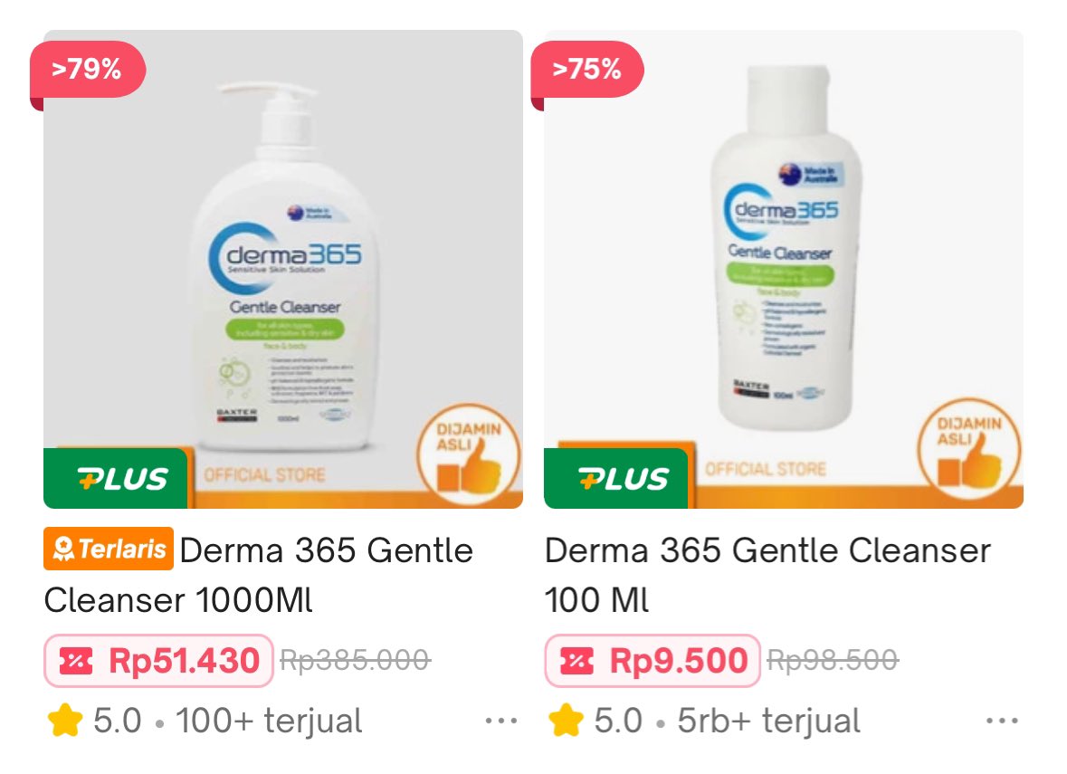 Derma 365 1 Liter cuma 80ribu + kena diskon auto 🔥🔥

1 Liter : tokopedia.link/Tljxrluo4Ob

100ml : tokopedia.link/jbKi8wxo4Ob