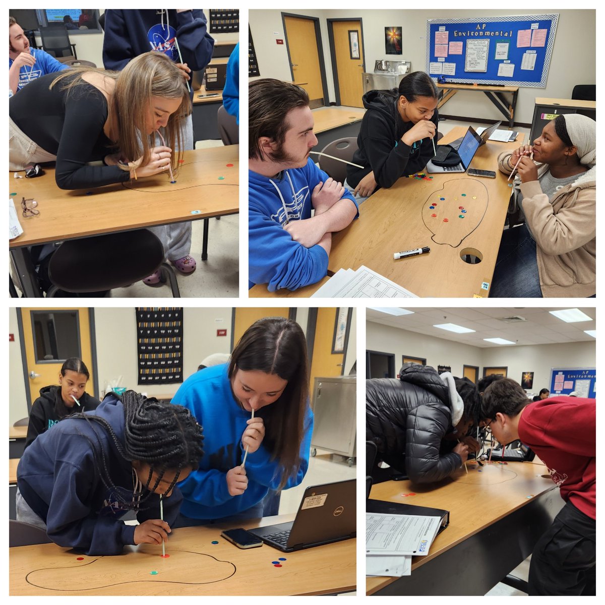stokes_suzanne's tweet photo. AP Environmental Science associates exploring the Tragedy of the Commons with BINGO chips and straws. Associates are learning how an individual's choices may affect others & having a blast.
#myncca
#nccapride https://t.co/SDhSDxQOaK