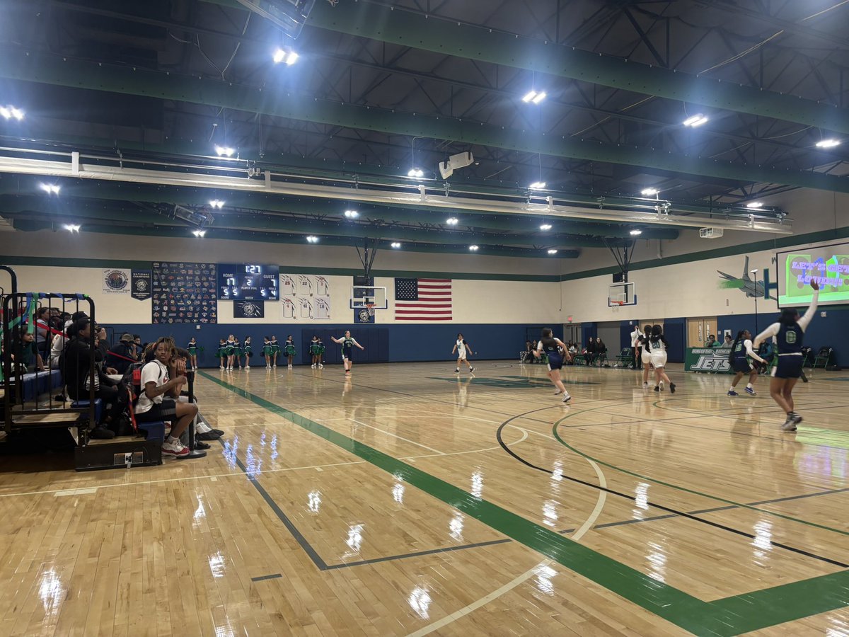 Great job Lady Jets as they defeated Maya Jaguars 41-13. First victory of the season. Thank you for our student section and parents for making the Hangar the place to be.