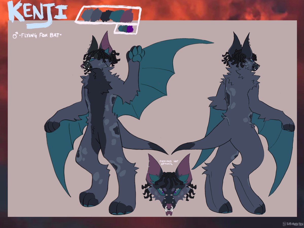 Kibblebyts's tweet photo. new pin, main sona iz the bat 2nd is the doggie https://t.co/eO5lW9LddV