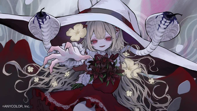 にじさんじ所属える様の「お呪い」coverMVイラストを描かせていただきました!よろしくお願い致します! 