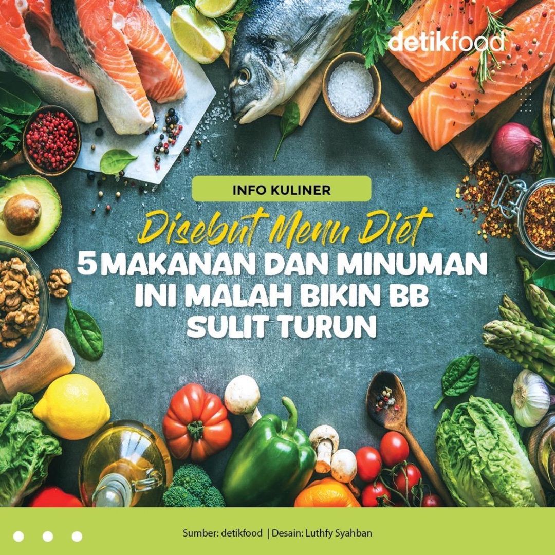 detikfood's tweet photo. Beberapa produk makanan dipasarkan sebagai menu diet sehingga dicap efektif menurunkan berat badan.⁣
⁣
Konsumsi menu 'diet' ini, buktinya, malah menghambat penurunan berat badan loh detikers! Yuk kita simak!⁣
⁣
>> https://t.co/uVfIfd9oNC

#detikfood #menudiet #tipsdiet https://t.co/qYLVUuw1Kb