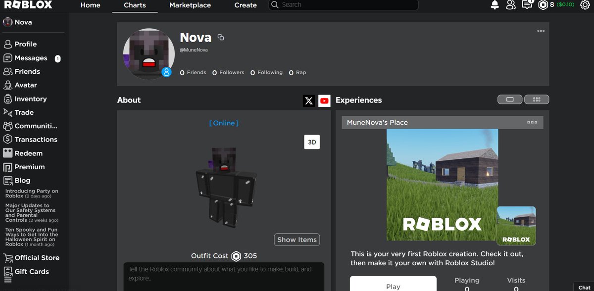 MuneNova's tweet photo. made a roblox account today https://t.co/u8MFedwxEo