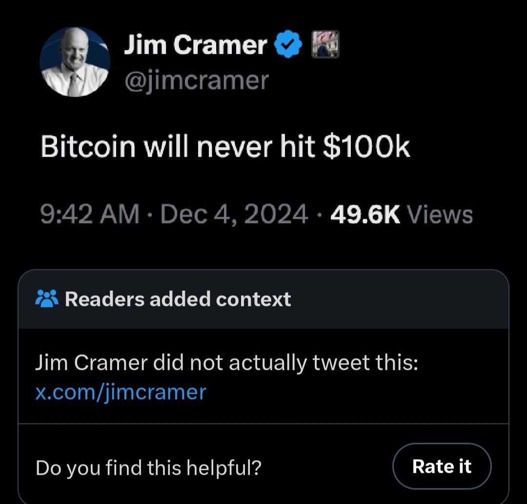 duhvreez's tweet photo. @CramerTracker Dammit community notes, shut up and let me be happy https://t.co/4NCedf9nQw