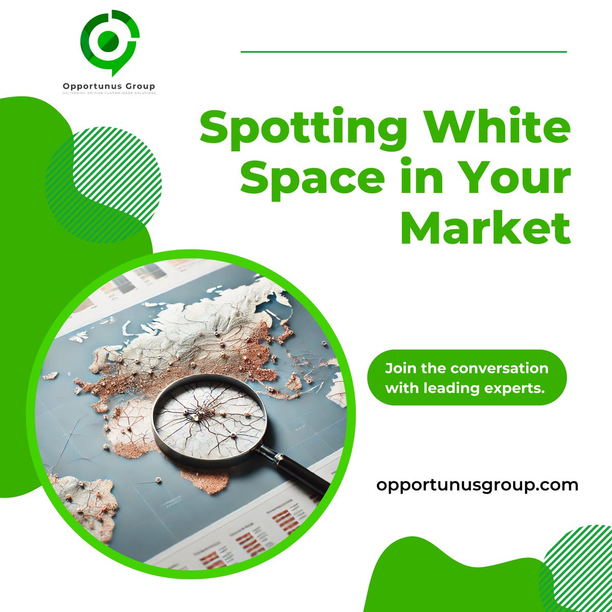 OpportunusGroup's tweet photo. Identifying white space in your market is key to building a successful distribution network. Look for unmet needs and underserved areas where your products can make an impact.

#MarketAnalysis #WhiteSpace #GrowthOpportunities #StrategicExpansion https://t.co/hbXqRwZg5g