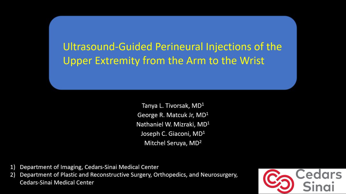 George Matcuk (@matcukmd) on Twitter photo For those still at or with virtual access to #RSNA #RSNA24  #RSNA2024 please check out our educational exhibit MKEE-38 on US-guided Upper Extremity Perineural Injections led by the brilliant Dr. Tivorsak. It just received a Cum Laude award! For those still at or with virtual access to #RSNA #RSNA24  #RSNA2024 please check out our educational exhibit MKEE-38 on US-guided Upper Extremity Perineural Injections led by the brilliant Dr. Tivorsak. It just received a Cum Laude award!