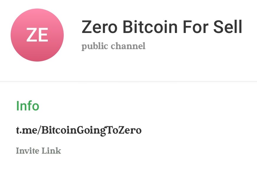 I guess I'll sell this Telegram username for $100k i mean selling it for 1BTC. 

Is that Possible 🤨