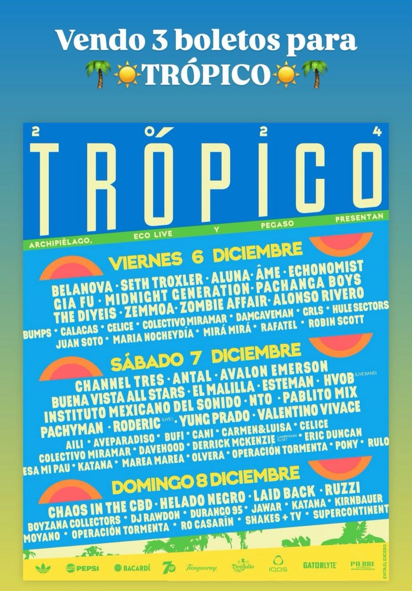 mish_go1's tweet photo. Boletos para trópico en Acapulco este fin !!! #tropico2024 #meurgetropico https://t.co/5pzbKXrVv6