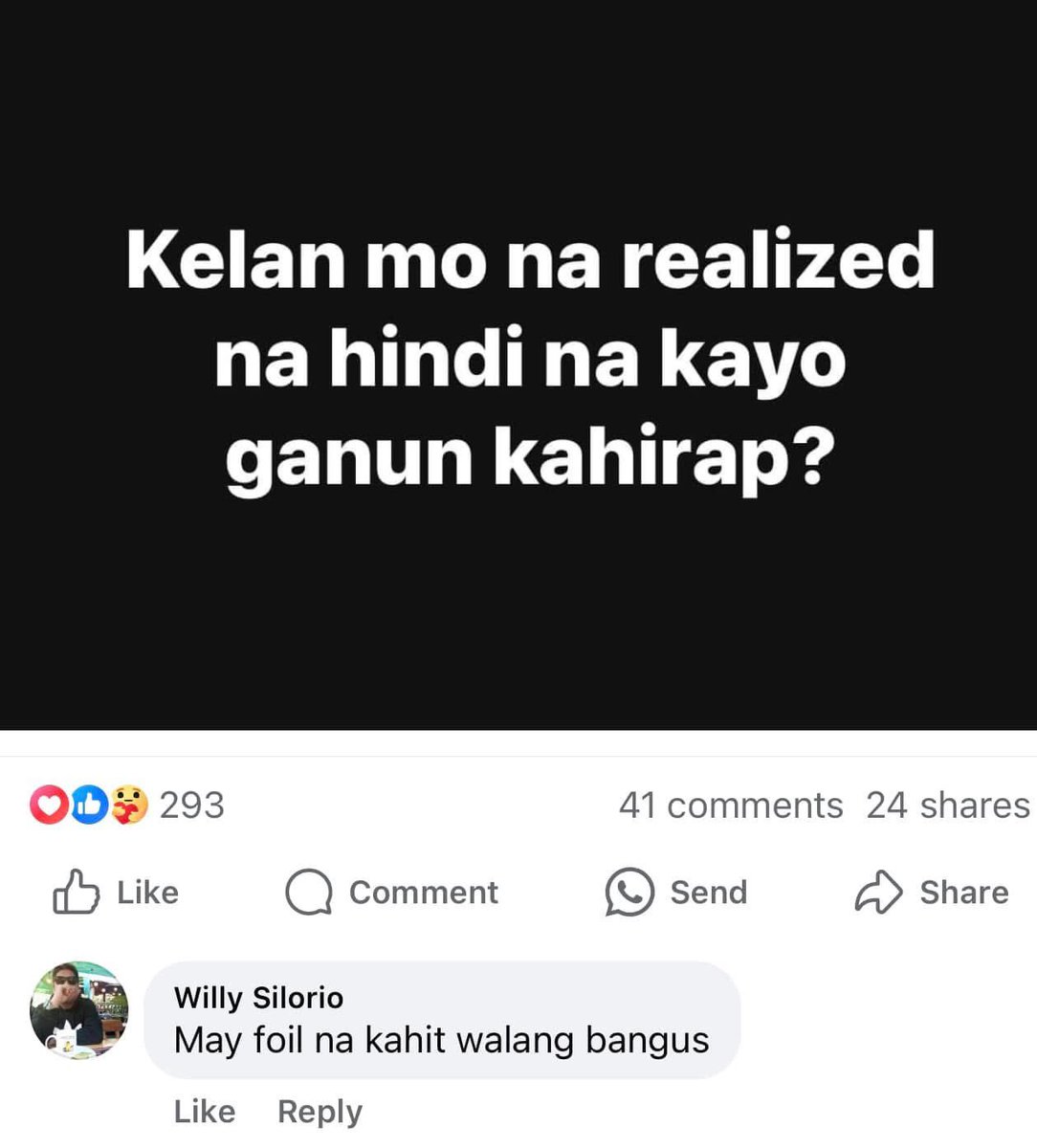 ReklamadoraAko's tweet photo. Iba naman ata yon Willy 😂 https://t.co/n2U4sNNnki