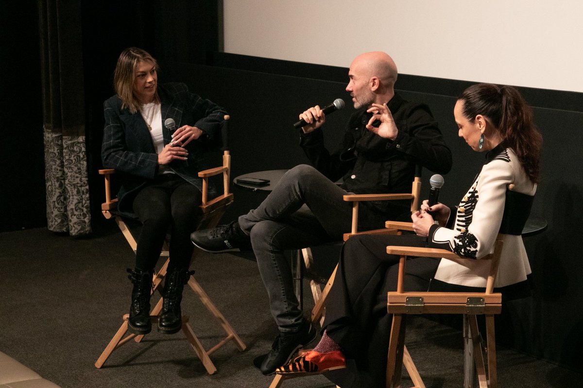 FJ6utierrez's tweet photo. THE WAIT special FYC screening at @UnitedTalent, hosted by my talented friend @Esai_Morales | Q&amp;A with composer @ZeltiaMontes and myself, moderated by the brilliant Ahbra Perry from @FantasticFest #ThankYou to everyone who joined us and made the evening a success 🖤 https://t.co/L013bSl4wR