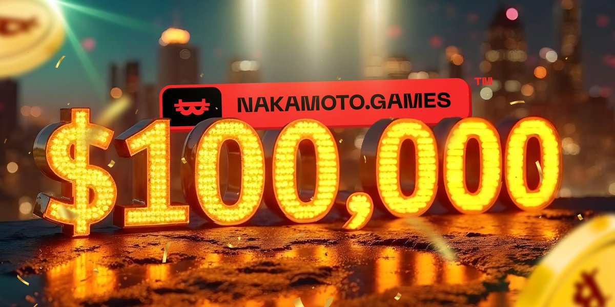 NakamotoGames's tweet photo. ๐ Celebrating $100K $BTC with the #NAKAFAM! ๐
Nakamoto Games celebrates the milestone of $100,000 #BTC together with the #NAKAFAM!
Launching today, for exactly seven days, weโre giving away $2,000 in #BTC to twenty community members.
Hereโs how you enter:
1๏ธโฃ Quote this post, highlighting the $NAKA December Roadmap.
2๏ธโฃ Like and Retweet this post.
3๏ธโฃ Comment below why you love $NAKA, and tag two friends to join the #NAKAFAM in the comment section.
#NAKAFAM, letโs get going and earn some BTC! ๐ฅ