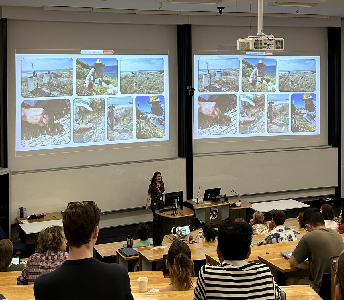 A fantastic plenary by Dr Maddie James (<a href="/maddie_e_james/">Maddie James</a>) on the genetic architecture of parallel evolution to kick off day 2 of #AusEvol2024 🧬🌱