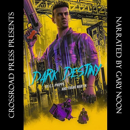 DARK DESTINY and its sequel DESTINY'S PARADOX are available for sale from Audible for $8.78. They're great #cyberpunk novels that deal with time travel, corporate oligarchy, and other stuff I ripped off from The Peripheral. adbl.co/3LAw5My #scifi #audible #booksale #books