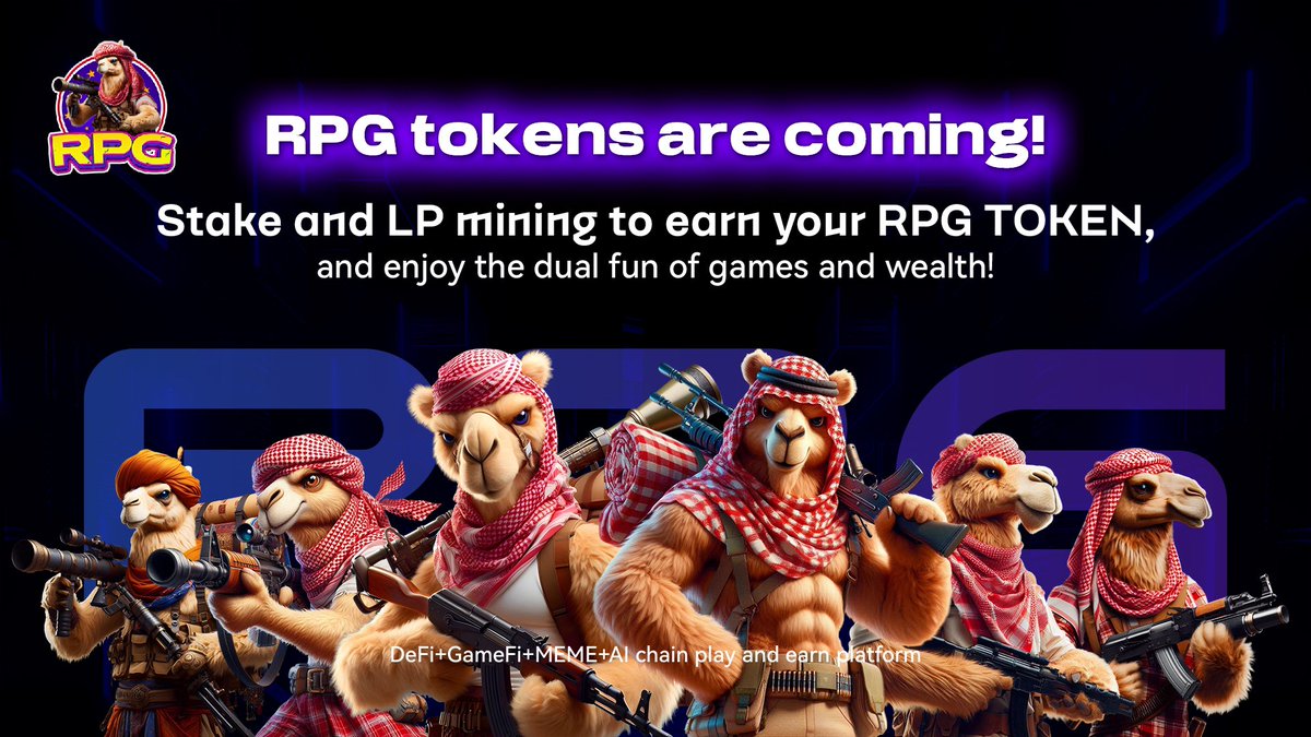 RPG_newsuper's tweet photo. 🌟 RPG tokens are coming! Pledge, LP mining, earn your RPG TOKEN, and enjoy the dual fun of game and wealth! #RPGToken #CryptoGaming https://t.co/vqhgc0BogU