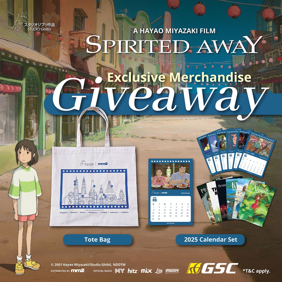 GSCinemas's tweet photo. Are you ready to enter the world of #SpiritedAway and win exclusive merchandise?  🏮 Follow simple steps below:

1️⃣ Love this post ❤️
2️⃣ Buy 2 tickets to #SpiritedAwayMovie, screenshot, and comment! 🎟
3️⃣ Repost this post 🌟

That's it! Contest ends 16 Dec—hurry up and join now! 

#HayaoMiyazaki
