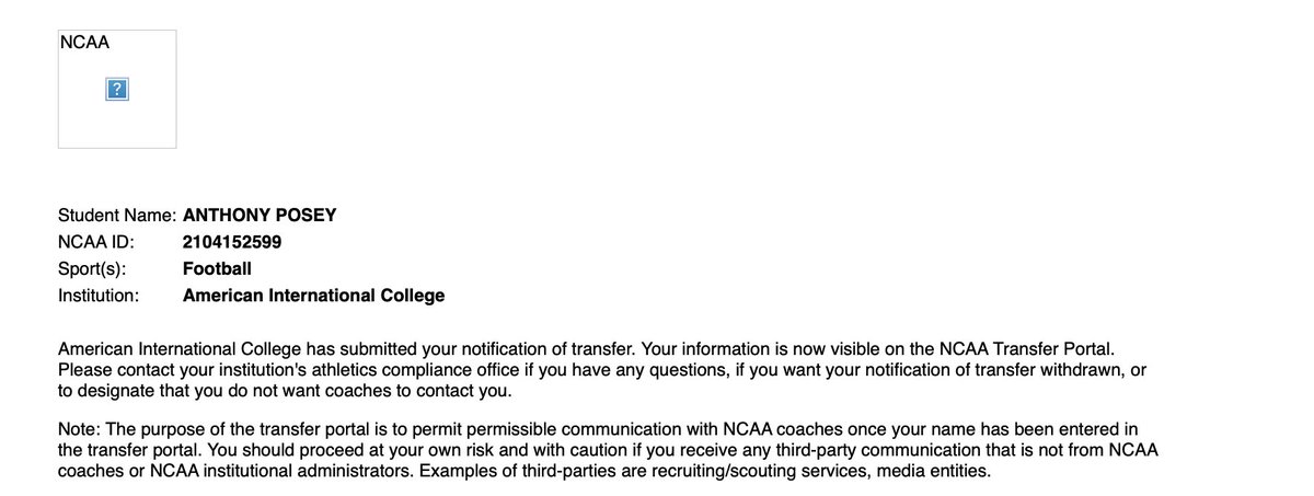 espn__posey's tweet image. Transfer Portal RB/Slot 6'0 175 2 years eligibility Spring Grad