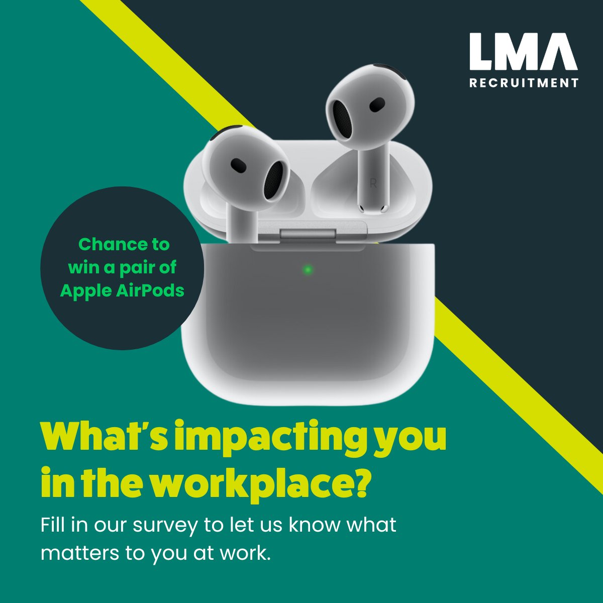 How significant is a sense of belonging for you at work?🤔

If you opt to leave your email at the end, you’ll be in with a chance to win a brand-new pair of Apple AirPods!😮

Follow the link to complete the survey 👉 bit.ly/4hFSRki 

(T&amp;Cs apply)

#AirPods #Prize #Survey