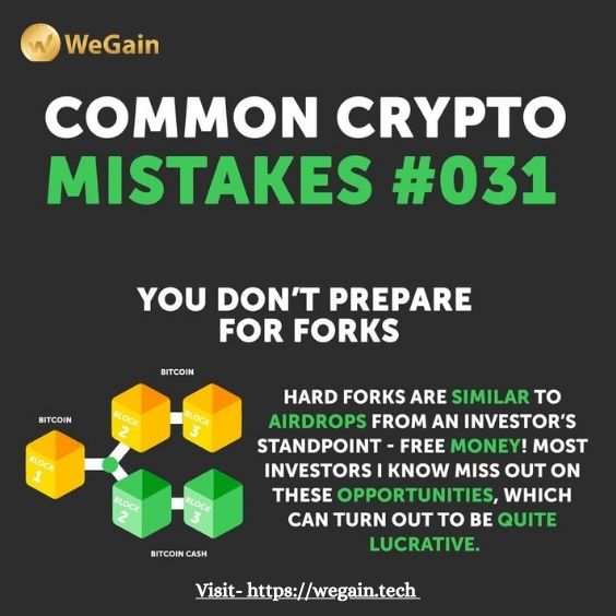 Common Crypto Mistakes.   
Visit- wegain.tech 

#cryptocoin #earnings #wegain #cryptotrading #cryptocurrency #cryptonewsdaily #cryptofund #wegainfund #cryptoexchanges