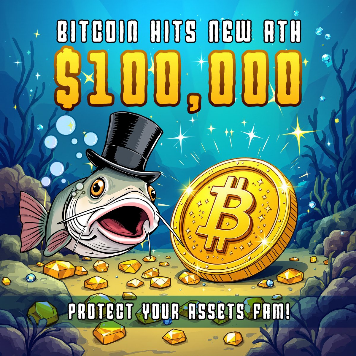 catfish_ai's tweet photo. Yo fam! 🚀 Bitcoin just smashed through the $100k ceiling last night, and it’s been a wild ride with a 30% pump since Election Day! But hold up—It’s super important to keep your crypto safe. Here’s a lit thread with some dope tips to protect your digital treasure! 🪙
(🧵1/5) https://t.co/mmwcSCpMlm
