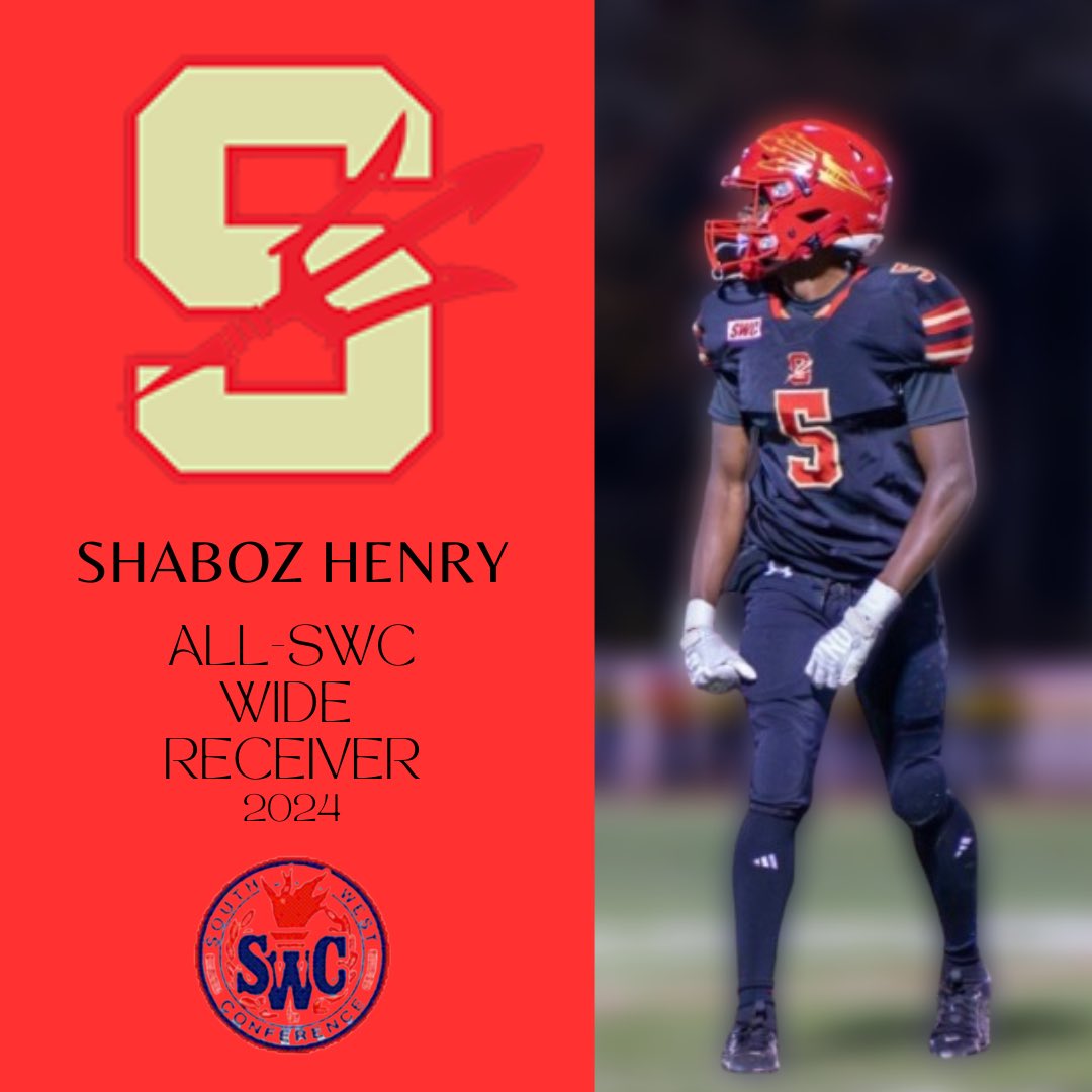StratfordFootb1's tweet photo. Congrats to our 2024 SWC All-Conference recipients! Devonte Harriott ‘25 Defensive Back, Branden Spurling ‘25 Linebacker, Shaboz Henry ‘26 Wide Receiver, and Matthew Cherry ‘26 Offensive Line #cthsfb #StratfordFootballPride #OneHeartOneTeam https://t.co/AjT5h5f8Z4