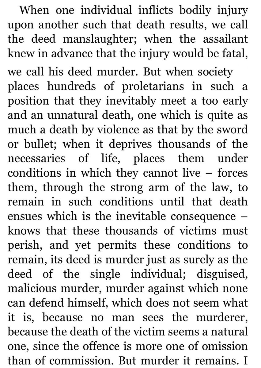 A capitalist was slain, and I won’t shed a tear for him, it’s a drop in the bucket compared to the deaths he caused. As communists, we must show the masses that the ruling class inflicts social murder all over, everyday. That man was a social murdered. As Engels said: