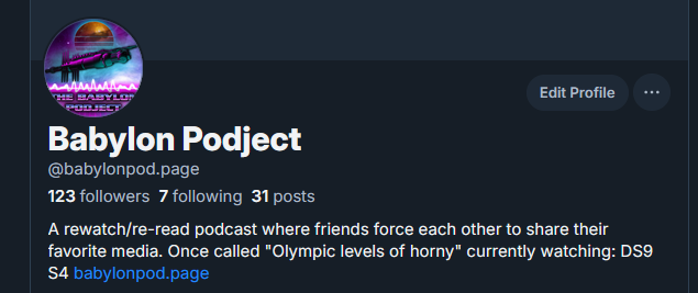 The Babylon Podject presents: Pod Space 9 & DIE tweet media