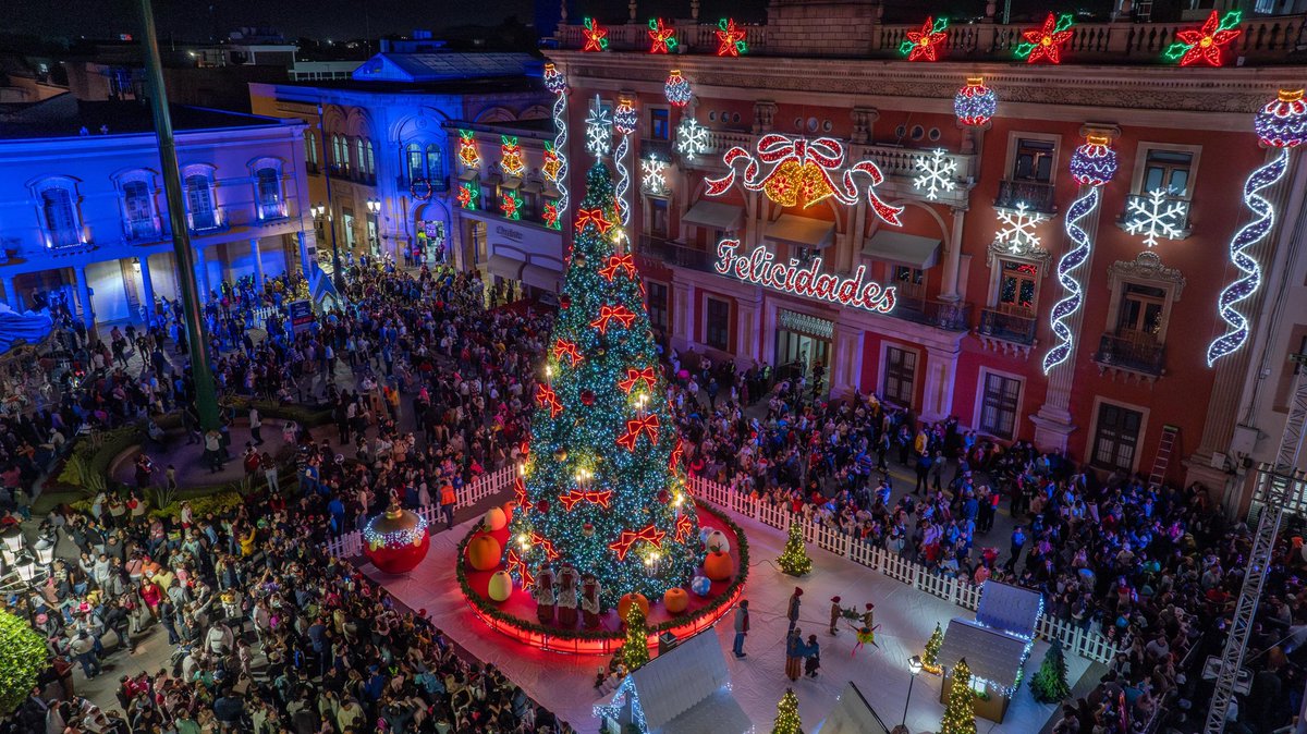 municipio_leon's tweet photo. Tres puntos llenos de magia y tradición para disfrutar en familia. 💚 ¡#VIVALEÓN!
🔔 Encendido en el #ArcoDeLaCalzada
🌟 Nacimiento Monumental en la Plaza #Expiatorio
🎄 Gran Árbol Navideño en la #PlazaPrincipal
¡La Navidad ilumina #León desde las alturas! 🎄✨
#NavidadEnLeón #VillaNevada
