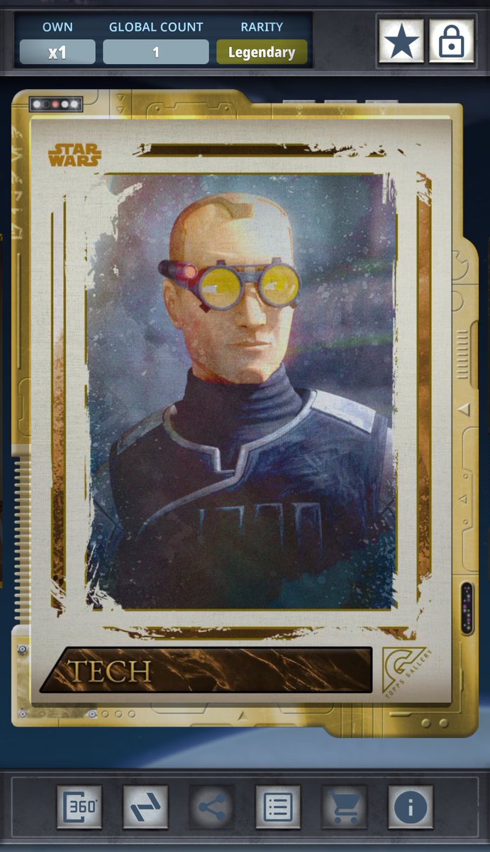 RaeVulsix's tweet photo. Just got these cards.
Tech 1cc Gallery
Tech 1cc T10
The only ones available of its kind. ✨
#tech #CloneWars #cardtrader #GOLD #swct #Topps #t10 #1cc #pretty #boy https://t.co/i15yq00fdu