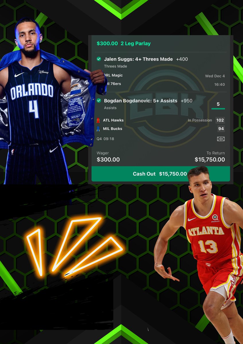Kaz_cbk's tweet photo. What a legendary night! And it's not only 1 night of big winners, been an incredible ride. I am most prolly  100u+ up since Sept in the cord 🩶

💎✅ Suggs Threes / Boggie Ast @ +5150 
💎✅ Bam / Jalen Double @ +2100

💸❤️ Giving away $100 cash, just hit Like/RT 

Every single bet is tracked, won't see dozens cappers posting 100 lottos everynight! Dropping a discount link on the comment for you guys ❤️