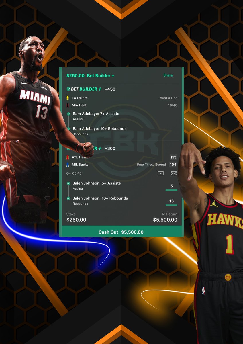 Kaz_cbk's tweet photo. What a legendary night! And it's not only 1 night of big winners, been an incredible ride. I am most prolly  100u+ up since Sept in the cord 🩶

💎✅ Suggs Threes / Boggie Ast @ +5150 
💎✅ Bam / Jalen Double @ +2100

💸❤️ Giving away $100 cash, just hit Like/RT 

Every single bet is tracked, won't see dozens cappers posting 100 lottos everynight! Dropping a discount link on the comment for you guys ❤️