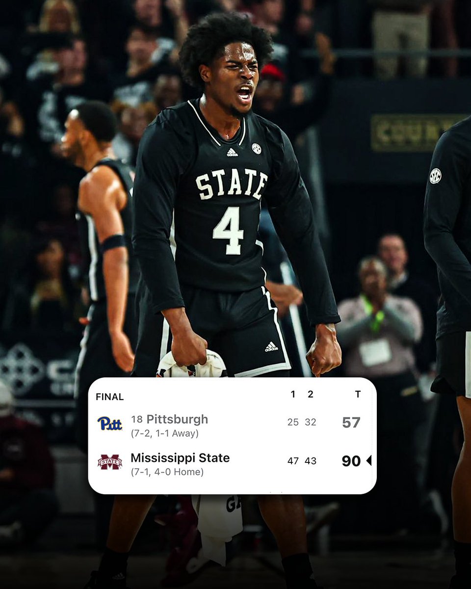 SEC Network (@secnetwork) on Twitter photo DAWGS BY 33‼️
The LARGEST win over a ranked opponent in Mississippi State history 🔥
(📸 <a href="/HailStateMBK/">Mississippi State Men's Basketball</a>) DAWGS BY 33‼️
The LARGEST win over a ranked opponent in Mississippi State history 🔥
(📸 <a href="/HailStateMBK/">Mississippi State Men's Basketball</a>)