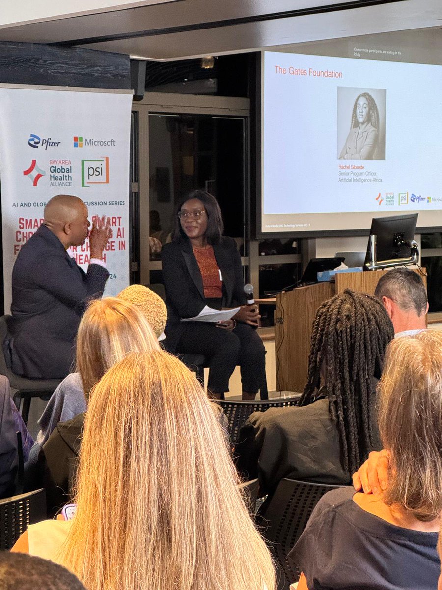 🌍 Honored to speak at the Global Digital Health Forum session on "Smart Health, Smart Choices". I spoke on AI's role in global health.  AI can bridge the healthcare gap, supporting CHWs with accurate diagnoses addressing Africa's 4.2M healthcare worker deficit. #GDHF2024