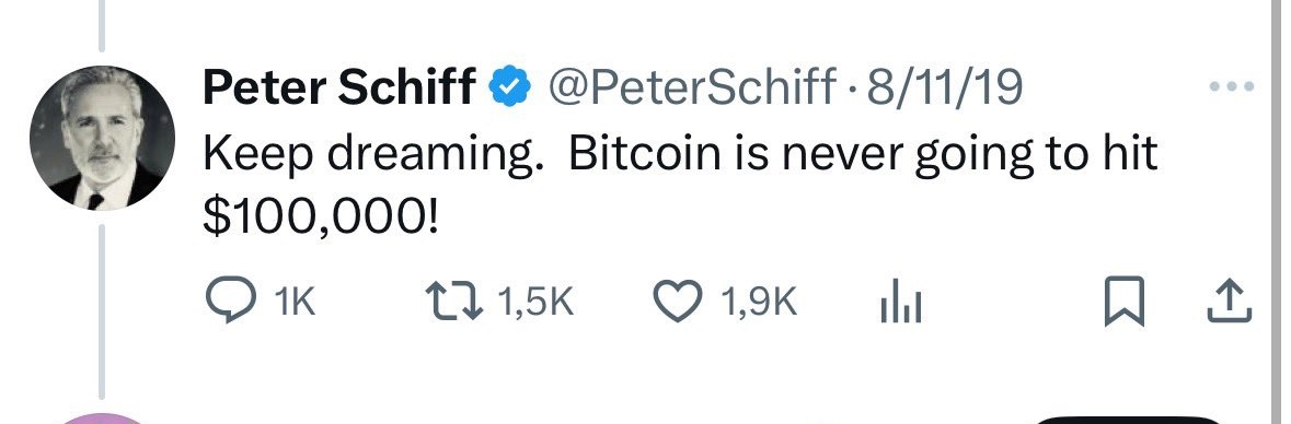 Keep dreaming $BTC 🙌