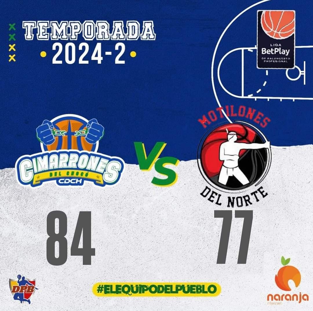 ¡Triunfo épico de Cimarrones del Chocó! 🏀🔥
Un partido de infarto que muchos daban por perdido, pero aquí está la garra y el poder de nuestra gente y nuestra región.