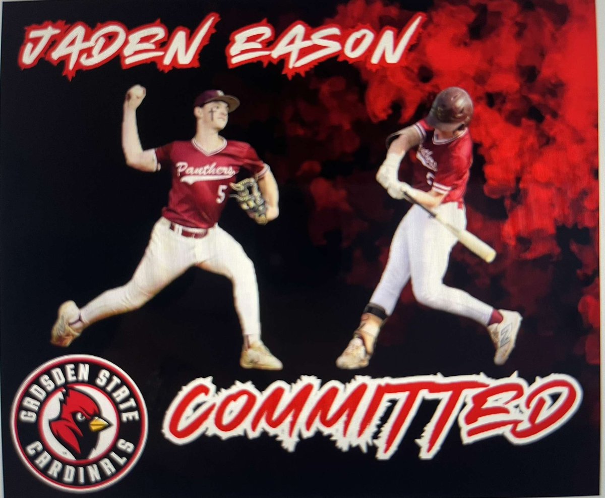 Jaden Eason (@jaden_eason5) on Twitter photo I would like to thank God for the opportunity to compete at the next level. To my family and friends, thank you for supporting me along the way. With that being said Iβm excited to announce my commitment to Gadsden State CC! <a href="/dismuke2/">Michael Dismukes</a> <a href="/MarkFullerP360/">Mark Fuller</a> <a href="/GStateBaseball/">Gadsden State Baseball</a> <a href="/_BLewis_/">Blake Lewis</a> I would like to thank God for the opportunity to compete at the next level. To my family and friends, thank you for supporting me along the way. With that being said Iβm excited to announce my commitment to Gadsden State CC! <a href="/dismuke2/">Michael Dismukes</a> <a href="/MarkFullerP360/">Mark Fuller</a> <a href="/GStateBaseball/">Gadsden State Baseball</a> <a href="/_BLewis_/">Blake Lewis</a>