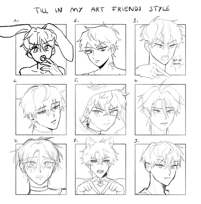 I asked my art friends to let me study their art~
can you recognise your own art style through my study? lol
10 points to anyone who can recognise at least 6 artists lmaooooo 